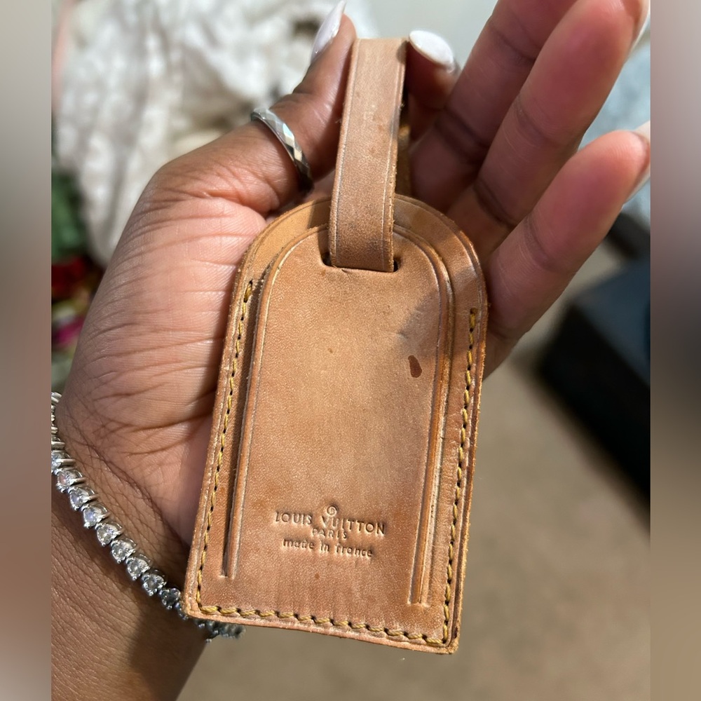Authentic Louis Vuitton luggage tag